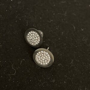 Elegant Silver Stud Earrings Michael Kors
